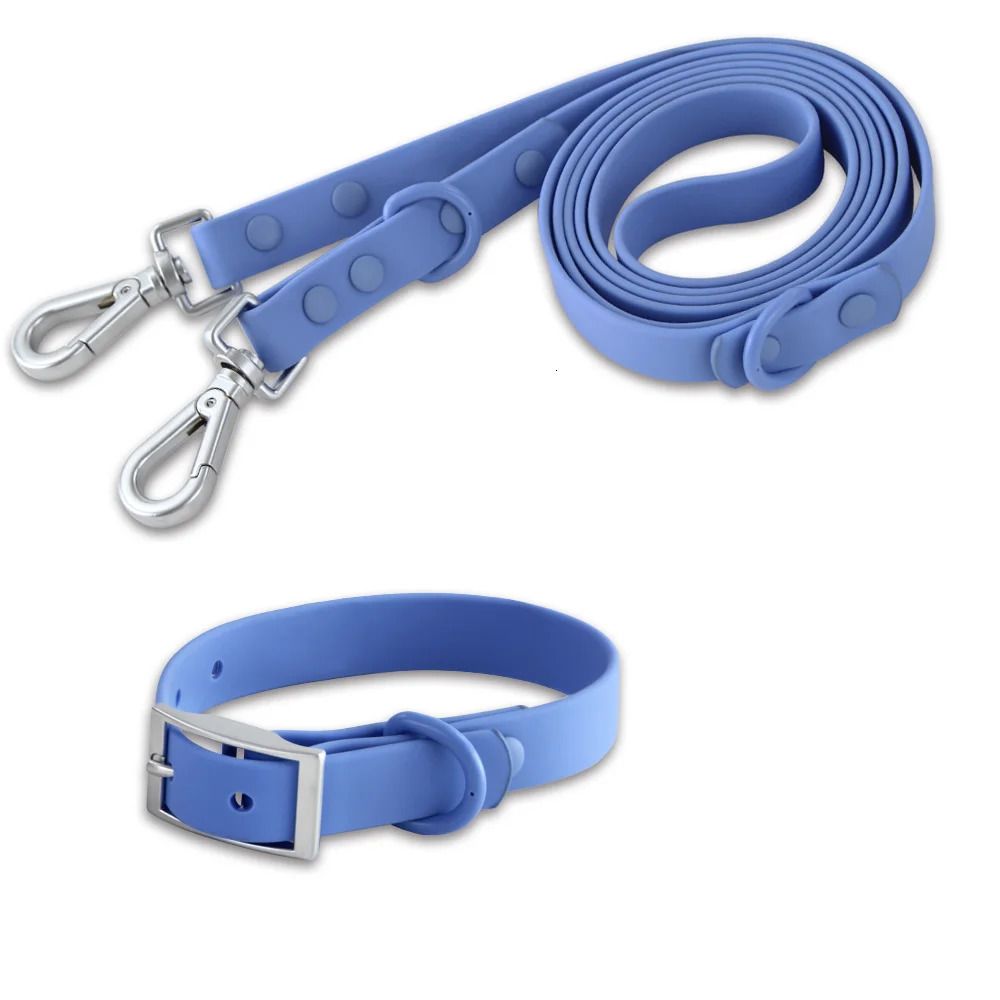 Bundle Leash and Collar - Ocean Blue