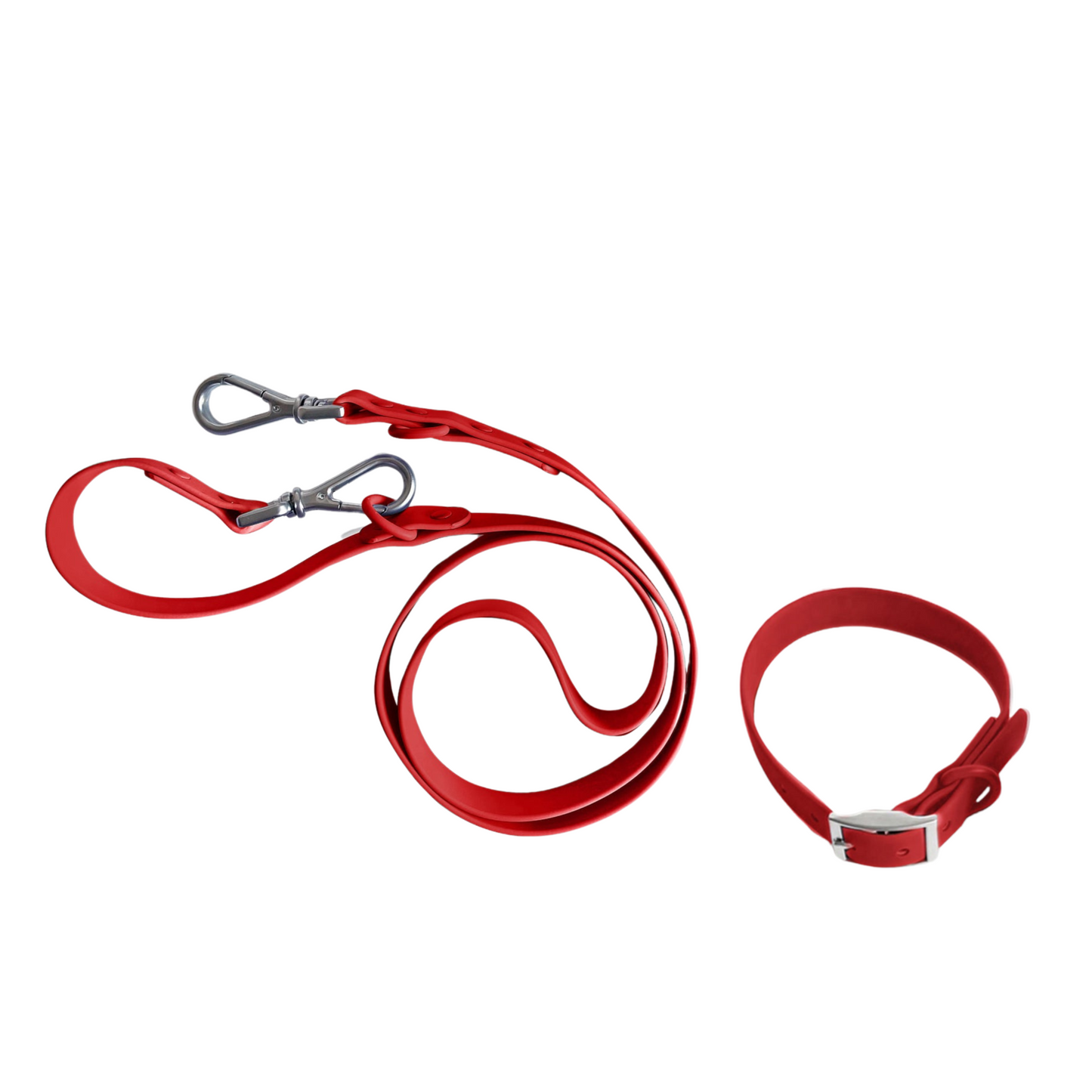 Bundle Leash and Collar - Mistletoe